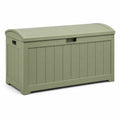 Baule rettangolare in plastica verde per esterni 120x45x60 cm