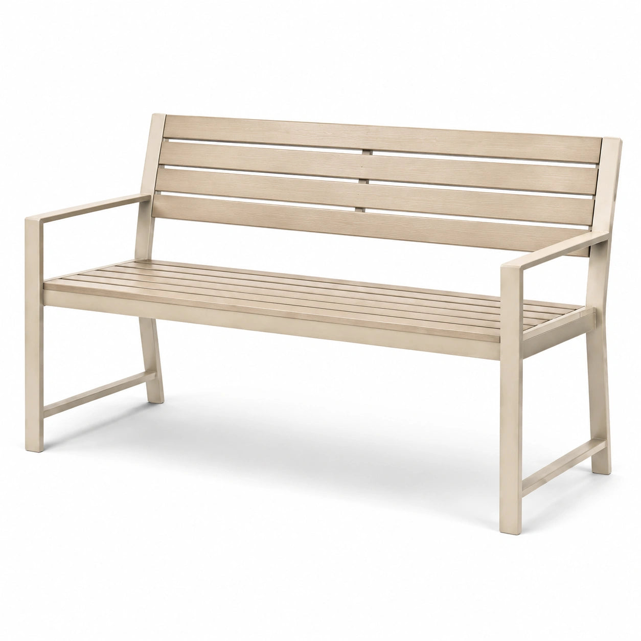 Panchina in legno di acacia beige